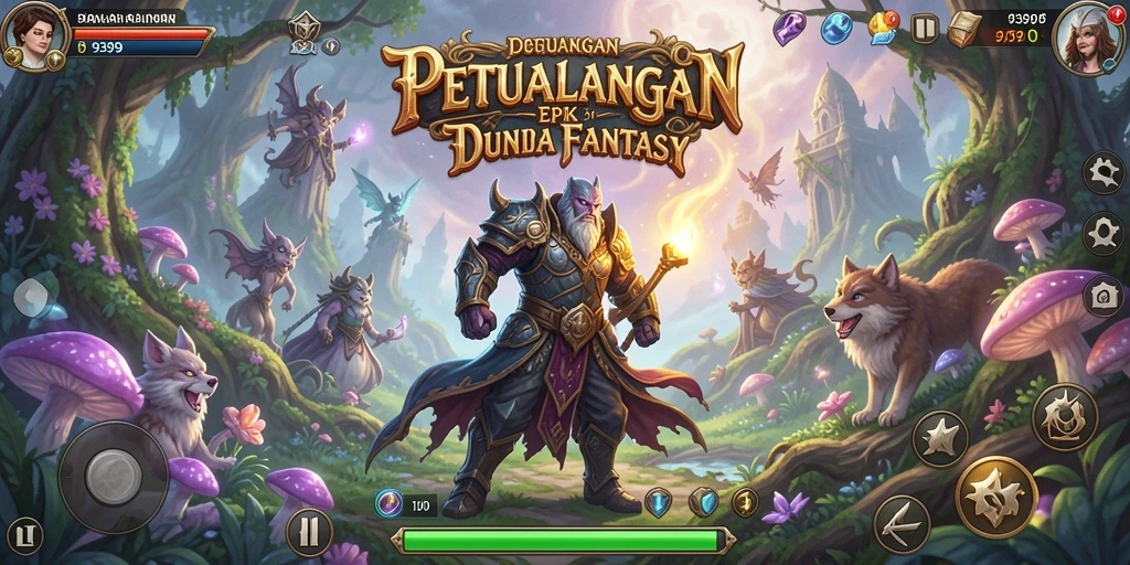 Tampilan aksi seru dari gameplay RPG 9399.