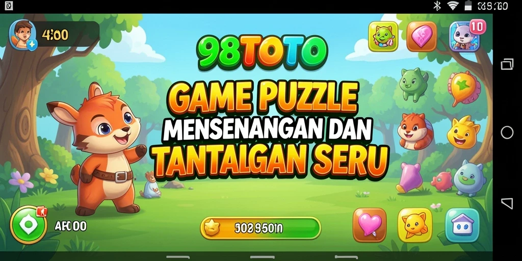 Tampilan gameplay seru dalam 98TOTO dengan teka-teki yang menantang.