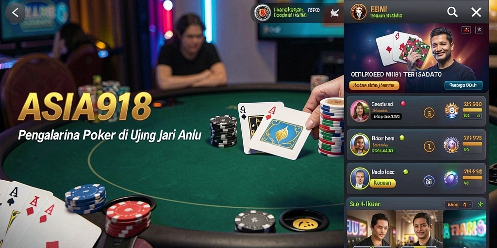 Tampilan menegangkan dari gameplay poker ASIA918 yang memikat.