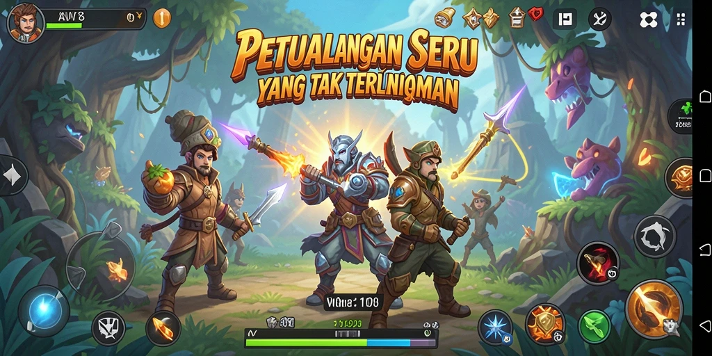 Gameplay seru dan menarik dari AW8 yang penuh petualangan.