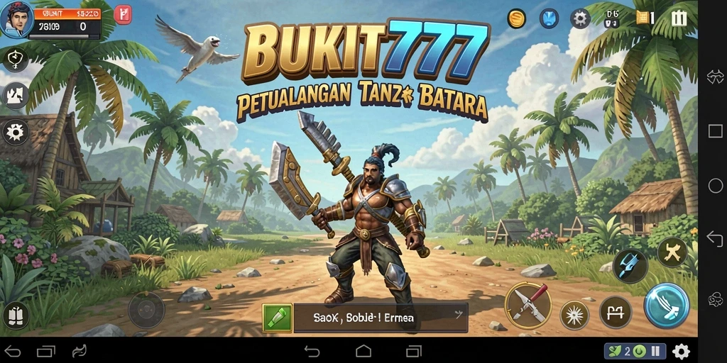 Screenshot gameplay BUKIT777 yang menampilkan dunia terbuka yang indah dan luas.
