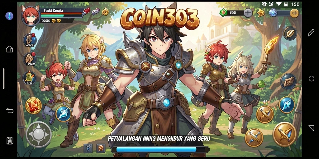 Gameplay seru dengan karakter anime yang mengagumkan.