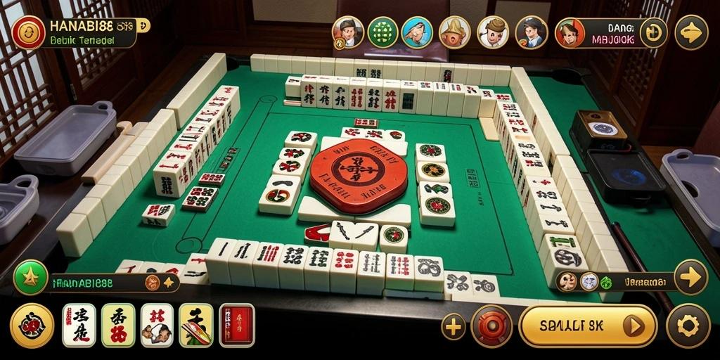 Screenshot gameplay <strong>HANABI88</strong> menampilkan momen seru saat bermain Mahjong.