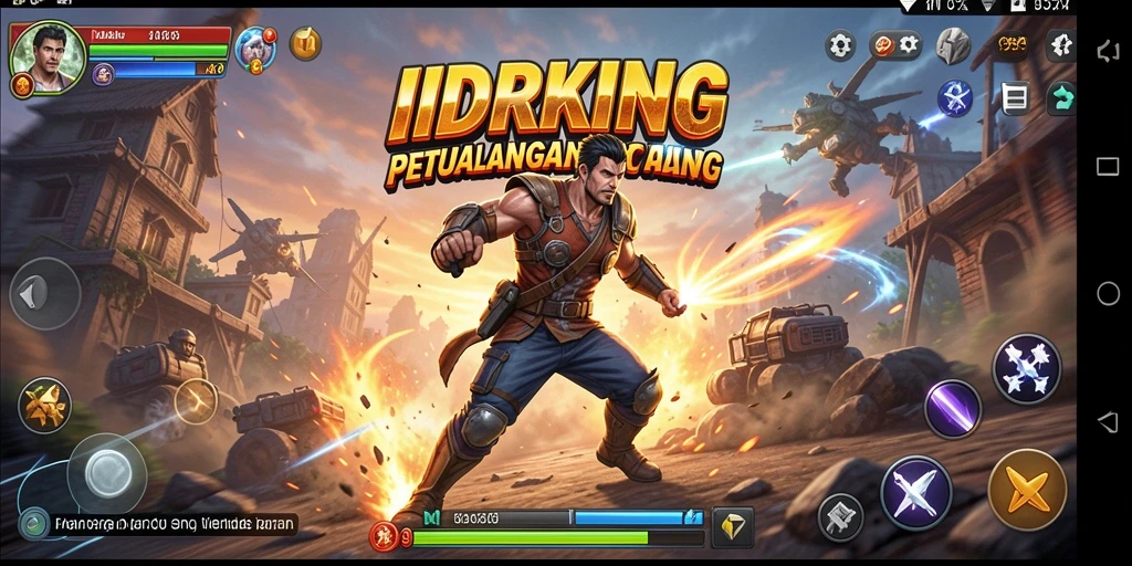 Screenshot yang menunjukkan aksi mendebarkan dalam game IDRKING.