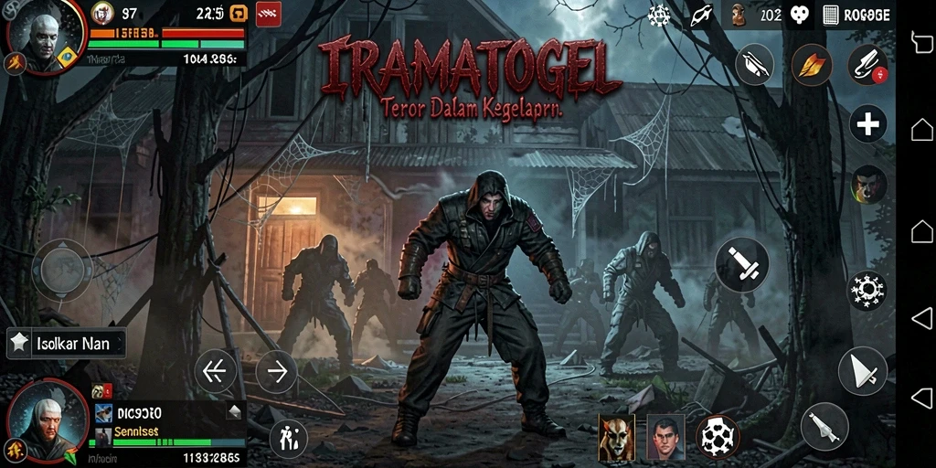 Tangkapan layar gameplay IRAMATOGEL yang menyeramkan dan penuh ketegangan.
