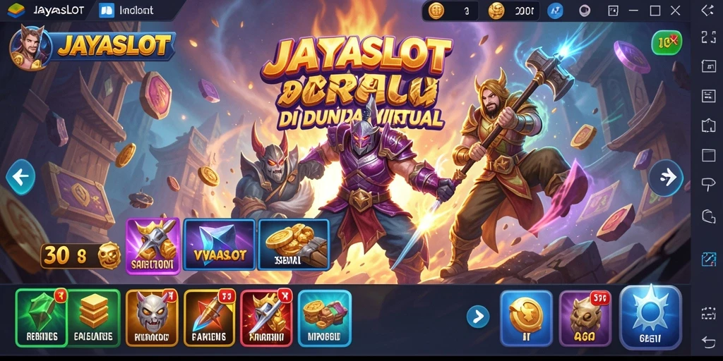 Screenshot gameplay JAYASLOT menampilkan pertarungan yang intens dan dinamis.