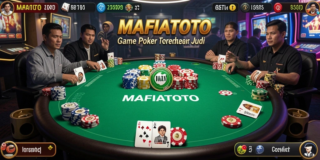 Tampilan gameplay menarik dalam MAFIATOTO saat bermain Poker.