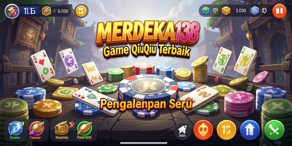 Tampilan gameplay seru QiuQiu di MERDEKA138.