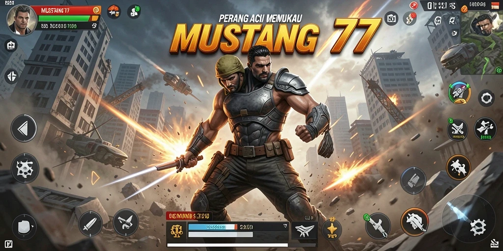 MUSTANG77 menampilkan pertempuran aksi yang mendebarkan dan dinamis.