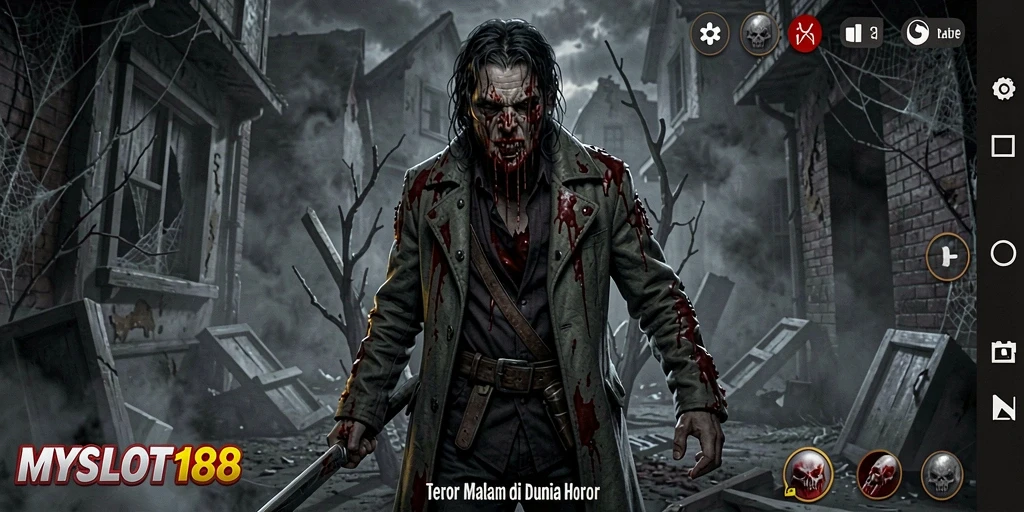 Tampilan menakutkan dari gameplay MYSLOT188 yang penuh ketegangan.