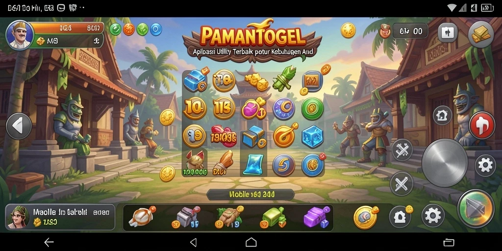 Tampilan utama PAMANTOGEL yang sederhana dan fungsional.