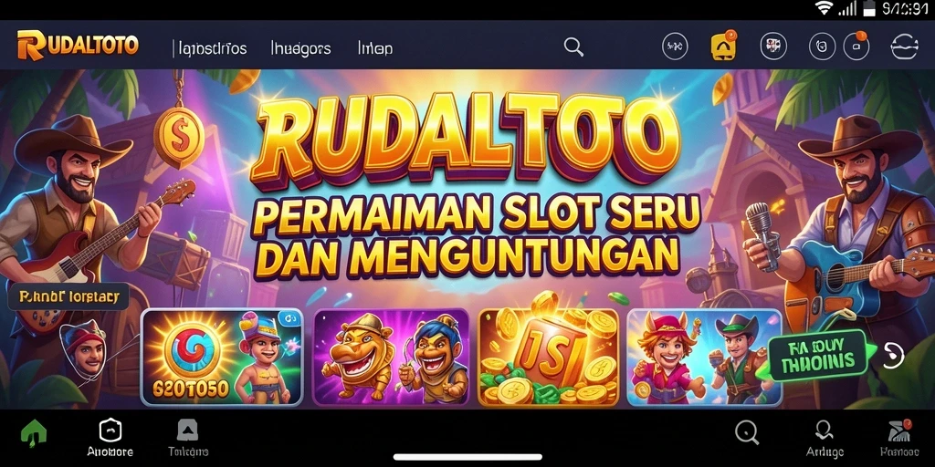 Tampilan menarik dari game Slot RUDALTOTO saat beraksi.