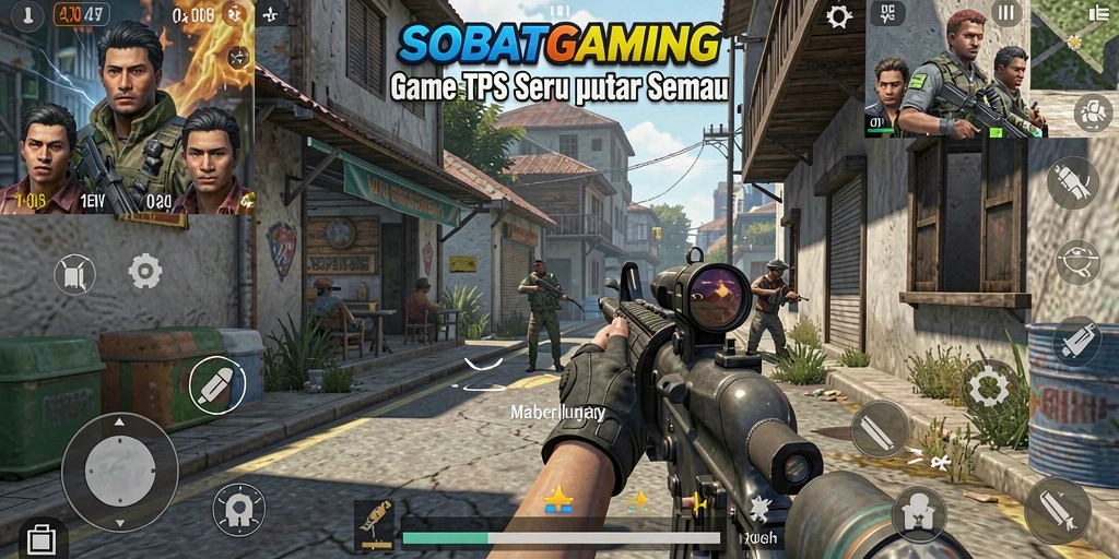 Tampilan gameplay seru dalam SOBATGAMING dengan aksi seru.