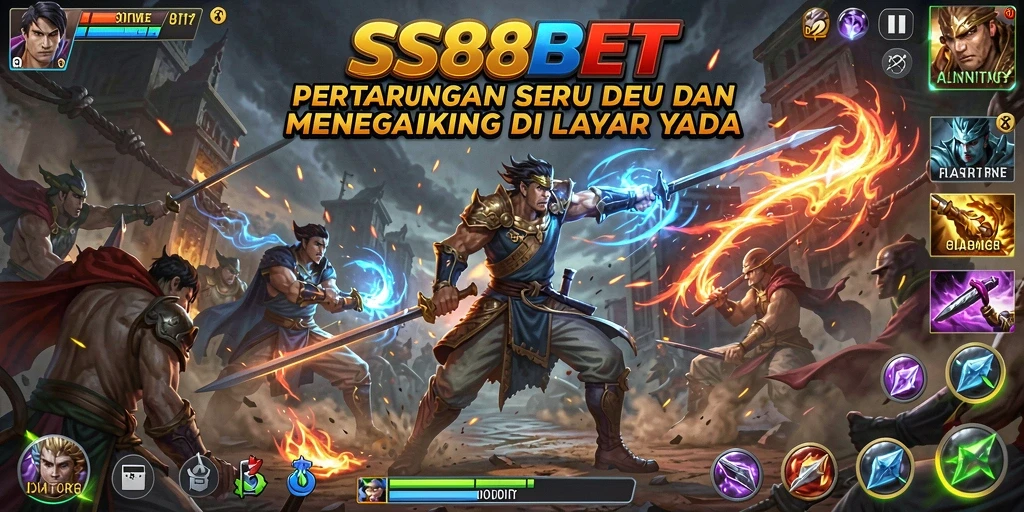 Tampilan gameplay SS88BET yang penuh aksi dan pertarungan seru.